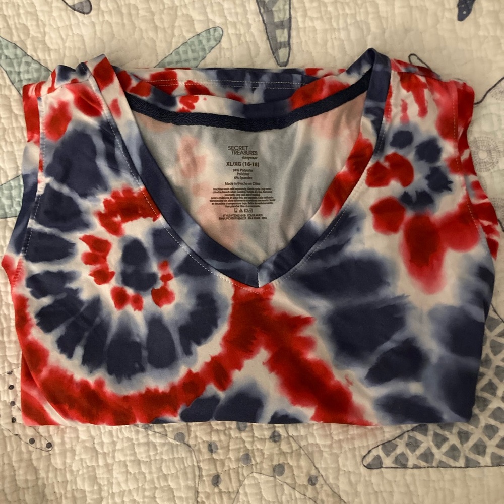 Secret Treasures V-Neck Sleeveless Hi-Lo Hem Nightgown XL (16-18)